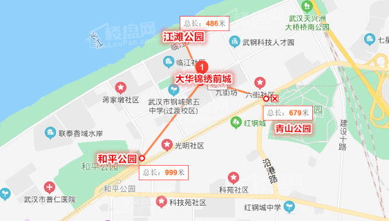 大华锦绣前城位置图